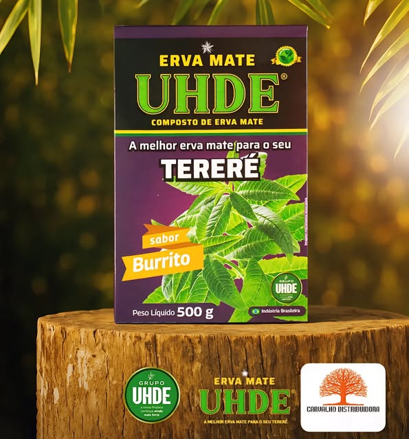 Erva Mate UHDE sabor Burrito, 500g