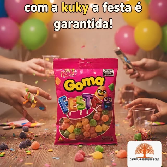 Goma Festa da Kuky Confeitos